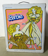 Vintage 1980 Golden Dream Barbie Fashion Doll Trunk Carrying Case 1004 Mattel