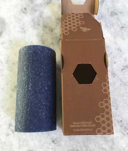 ROOT TIMBERLINE 3”x6” PILLER CANDLE IN BLUE ABYSS ~ NEW IN BOX