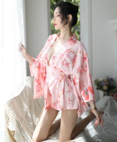 Sexy Lady Nightdress Japanese Style Kimono Cosplay Adult Bodycon Women Babydoll