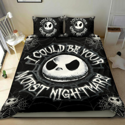 I Could Be Your Worst Nightmare Xmas Bedding Duvet Cover Set (4pcs)