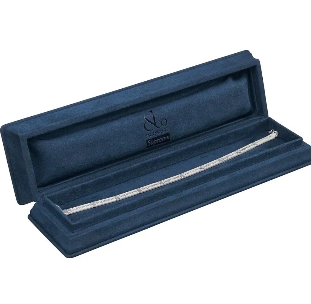 アクセサリー Supreme Jacob&Co Logo Link Bracelet L/XL Supreme®/Jacob & Co Logo Link Bracelet Size L/XL Very Rare 100