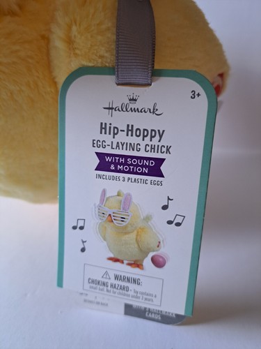 Hallmark Pasqua HIP-HOPPY PULCINO DEPONE UOVA con suono e movimento - Foto 3 di 5