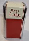 Vintage Coca Cola Napkin Holder Dispenser 1992 Red Chrome 50's Diner Style Coke