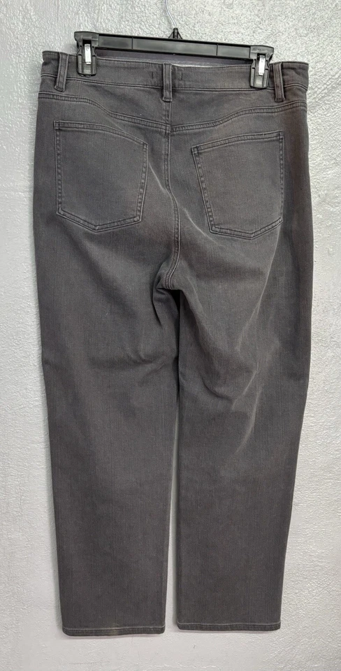 Pantalones de mezclilla negros Eileen Fisher pierna recta talla 8 nuevos sin etiquetas Foto 2 de 4