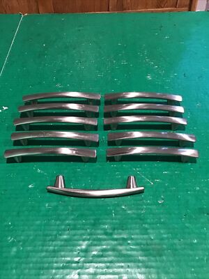 Lot of 11 Nickel Arch Modern Drawer Cabinet Pull 6 5/8'' Long w/ 5'' COC Heavy