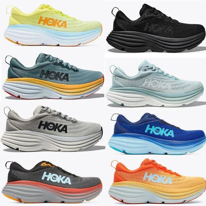 Hoka One One Bondi 8 Men's Running Shoes Athletic Shoes Sneakers Gym Shoes