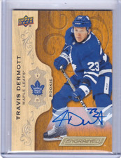 TRAVIS DERMOTT 2018-19 UPPER DECK ENGRAINED #78 ROOKIE AUTO ON CARD SP RC