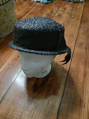 Marshall Fields Company Hat Vintage Marshall Fields Hat with Feather Musketeers. For  main image 4