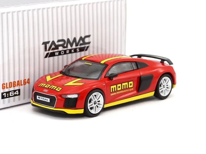 AUDI R8 V10 PLUS momo modellino auto pressofuso super rara collezione asfalto - Immagine 2 di 4
