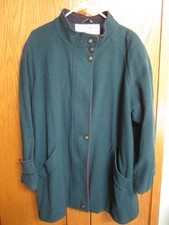 Macintosh New England Lined Wool Blend Coat Large 14