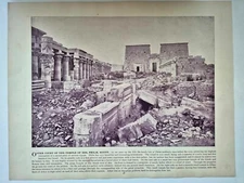 Antique 1895 Photographic Gems Art Print Photography Outer Temple of Isis Egypt