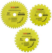 Saxton Professional Range TCT Circular - Double Life - Blades 185mm 210mm 250mm