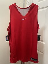 NWOT Nike Mens Basketball NBA Sleeveless Pullover Tank Top Red Size Large S18