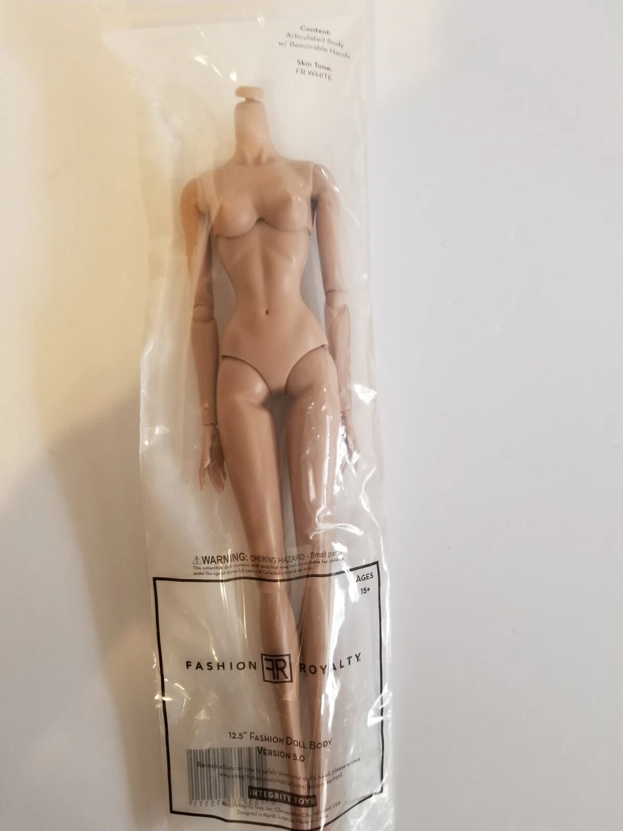 Fashion Royalty Body Doll Tone FR White 5.0 Integrity Toys doll body 12.5