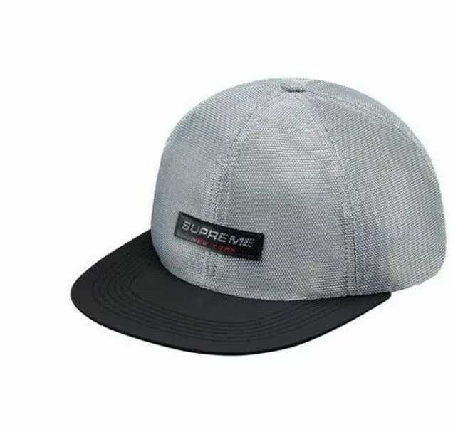 Supreme Metallic Mesh Competition 6 Panel Cap Black OS S/S 15