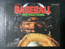 Tecmo Baseball NES Nintendo Instruction Manual Only