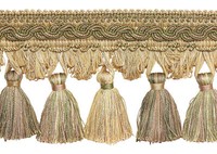 Hell Gold GrüN Taupe 4 \ Quasten Fransen Rand Winter Wiese [Von Der Yard ]"