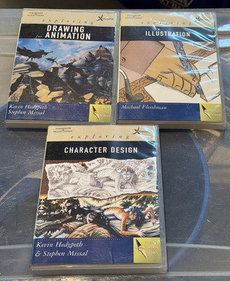 Exploring: Illustration, Character Design, Drawing ... Design Series DVD Lot