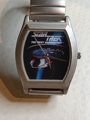 Unisex Wesco Star Trek The Next Generation Uhr funktioniert Batterie in gutem gebrauchten...