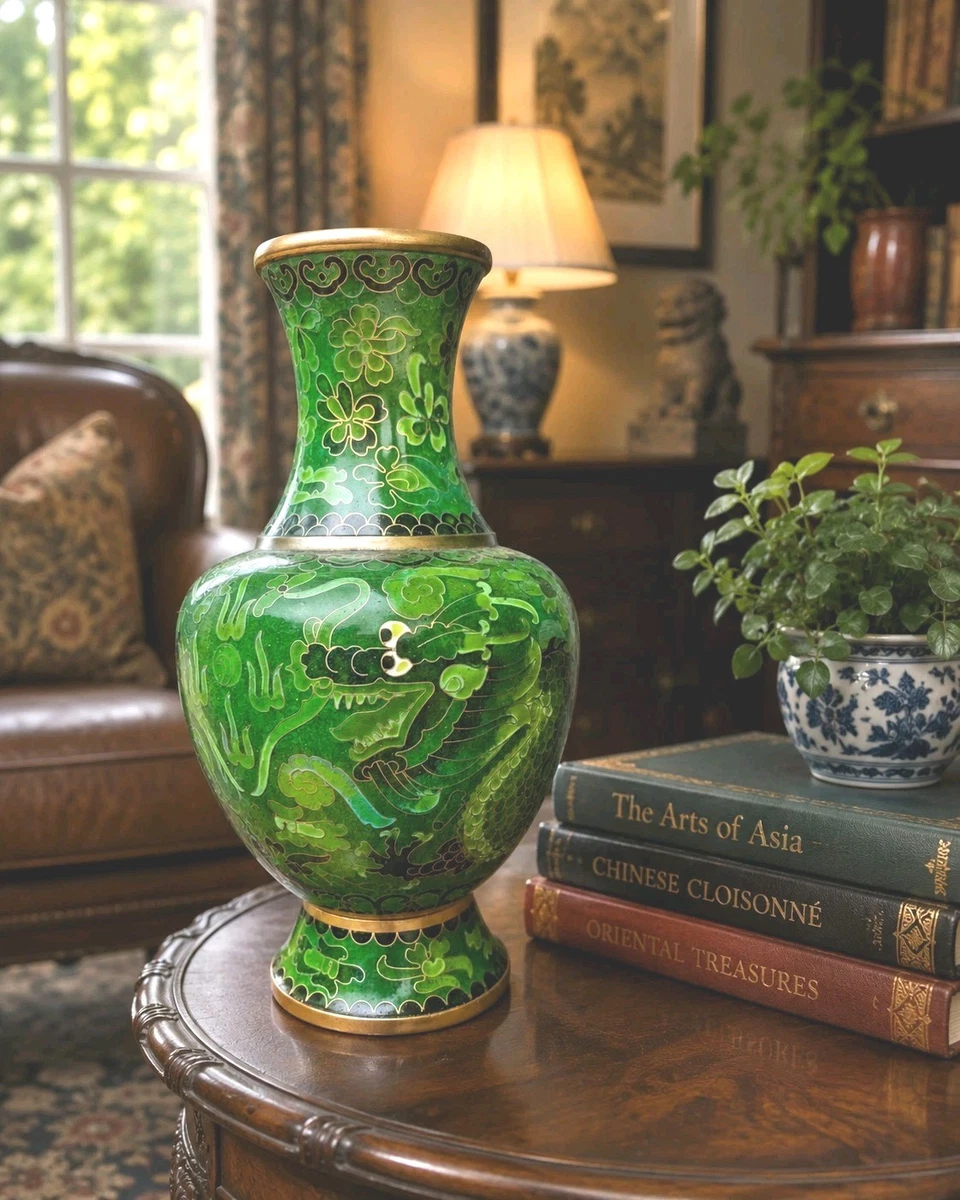Antique Green Chinese Vases 1900-1940 for sale | eBay