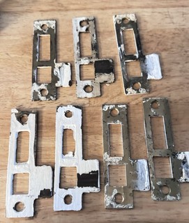 Antique Door Strike Plate Mortise Old Vintage Door Hardware