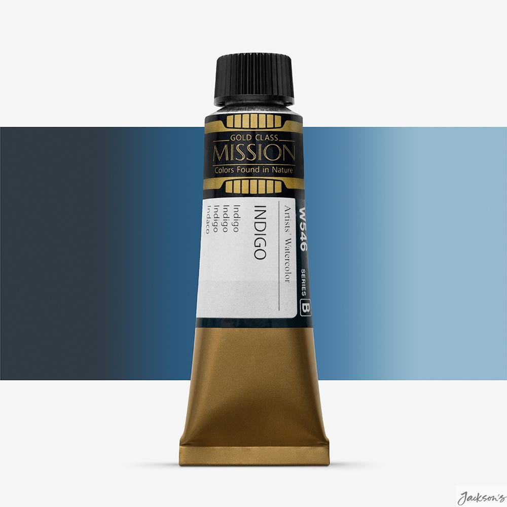 Mijello Mission Gold Watercolour Paint Tube 15ml Indigo Artist Painting