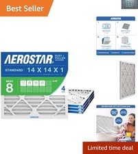 Electrostatically Charged MERV 8 Air Filters 4 Count - Ultimate Protection