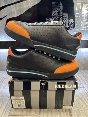 Men s Size 12 Reebok Ice Cream Board Flip 1 Sneakers Black Peach Turquoise