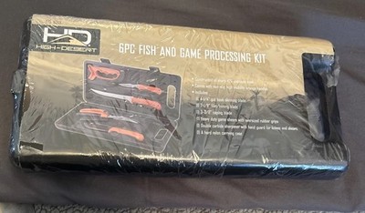 High-Desert 6 Pieces Knives Fish & Game Processing Kit Stainless Steel New