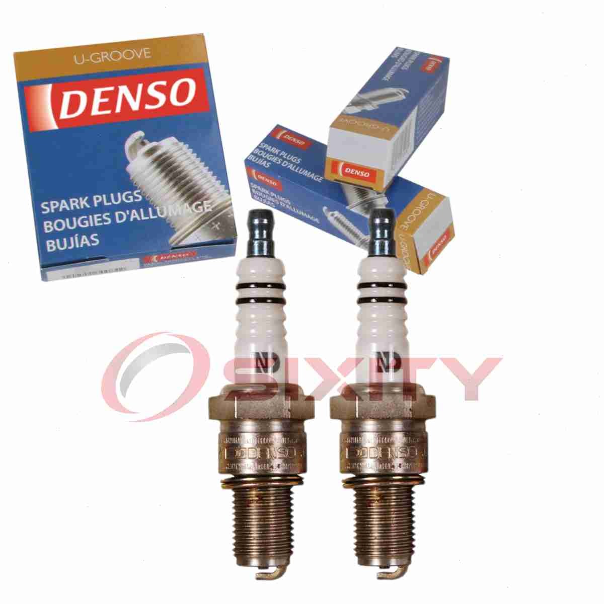 2 pc DENSO 4046 Standard U-Groove Spark Plugs for W27ES-U AR2594 AR2592 5238 ww