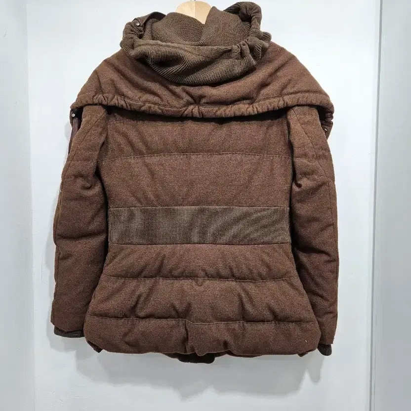 TIME Postmodern Brown Down Padding Coat Womens Ou… - image 2