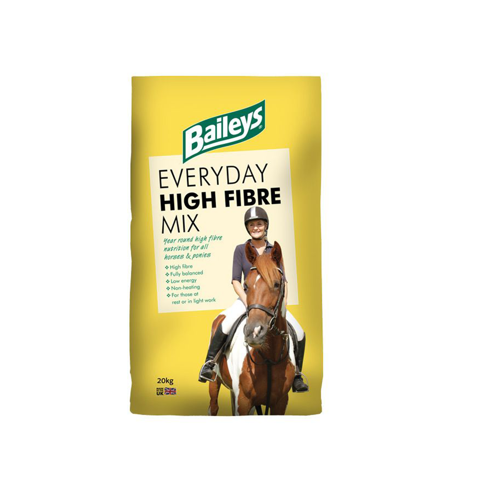 Baileys Everyday High Fibre Mix 20kg, High Fibre Low Energy Horse Feed