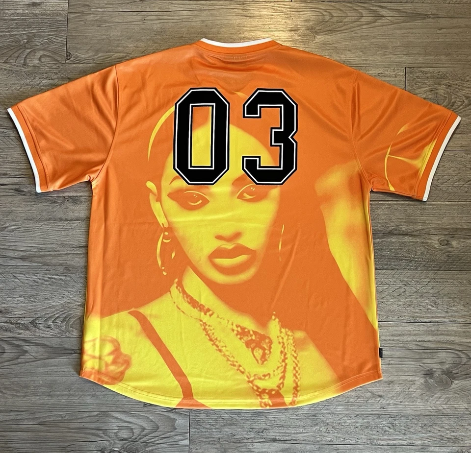 Camiseta deportiva The Hundreds SS Mija para hombre talla XL amarilla/naranja NUEVA *mancha por favor leer* Foto 2 de 4