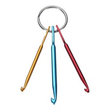 Aluminum Keychain Crochet Hook Mini Mixed Small Short Crochet Tool