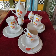 Melitta, Kaffeeservice,6 Personen, 70er Jahre, 