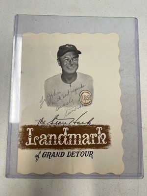 Chicago Cubs Stan Hack Autograph