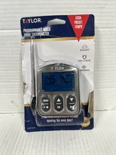 B5 Taylor Programmable Wired Stainless Steel Probe Digital Food Thermometer NEW