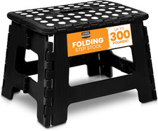 Folding Step Stool, Foot Stools, Lightweight, Plastic, for Kitchen, Bathroom