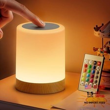 Night Light for Kids Baby, Dimmable Touch Lamp for Nursery, 13 Colors 5 Brown