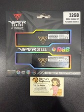 Patriot Viper Steel RGB 32GB (2x16GB) DDR4 3600MT/s PC4-28800 PVSR432G360C8K RAM