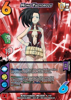 UniVersus Momo Yaoyorozu [MHA-DLC02 - 7/12] Near Mint - EN