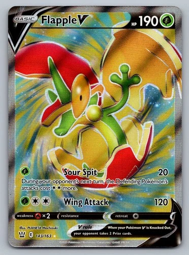 Pokemon TCG SWSH05: Battle Styles Flapple V (Full Art) 143/163