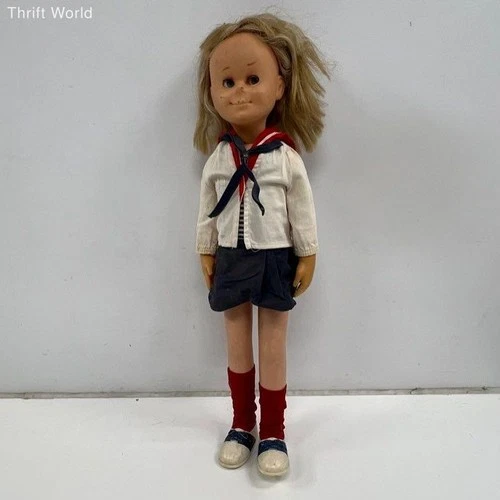1962 Mattel Charmin Chatty Cindy Talking Doll Vintage Sailor Outfit