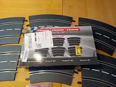 Carrera Evolution Exclusiv 20020572 Kurve 2/30 (Inhalt 6 Stück) 1:24 / 1:32