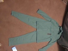 All in Motion Mens JOGGER Set Large Teal Zipup Pockets Jacket And PANTS