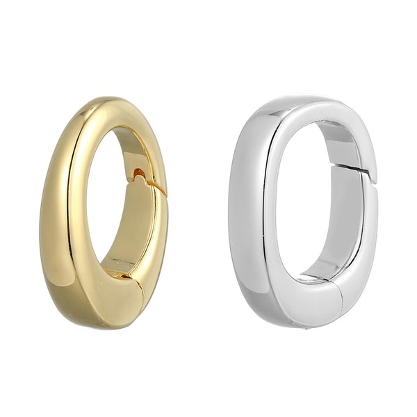 Cavill 925 SilberanhäNger Vergoldet Oval Modern Damen Schmuck Geschenk-image