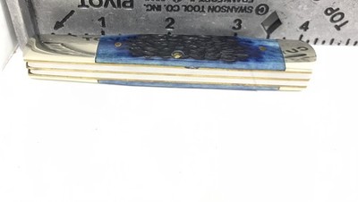 1998 Case XX 1/2500 Limited Edition Blue Jigged Bone Razor 62005