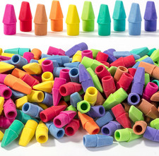 - Pencil Erasers Toppers, 500 Pack, Colorful, Latex Free, No Smudge, Mr Pen Eras