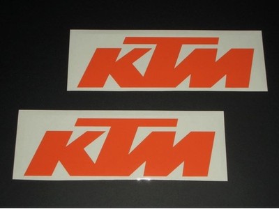 KTM Aufkleber Sticker Bapperl Decal 2 Stück Racing Exc Cross Moto org 18 NEU