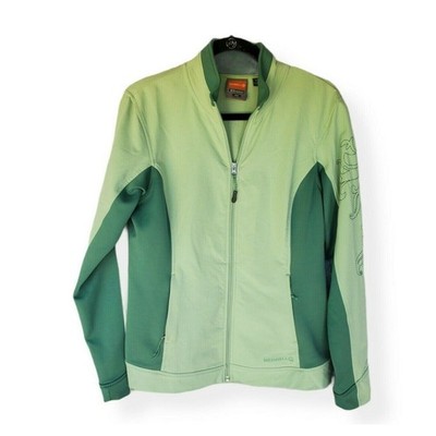 Merrell Jacket Medium Womens Green Aeroblock Zip Up Long Sleeve